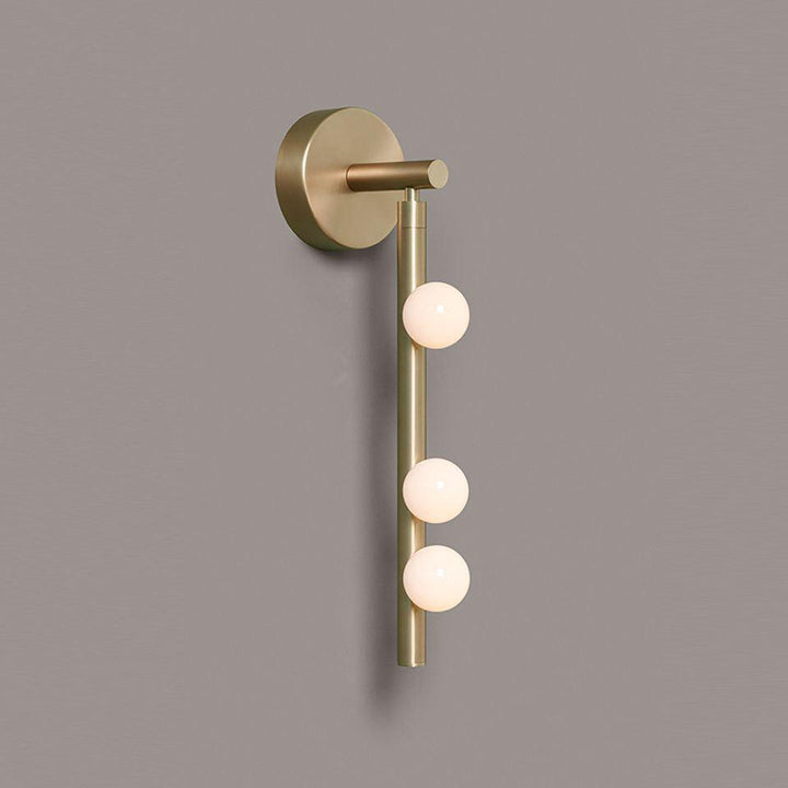 Pamela Tube Plug-in Brass Glass Wall Lamp - Neutralighting