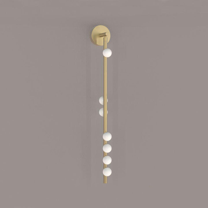 Pamela Tube Plug-in Brass Glass Wall Lamp - Neutralighting