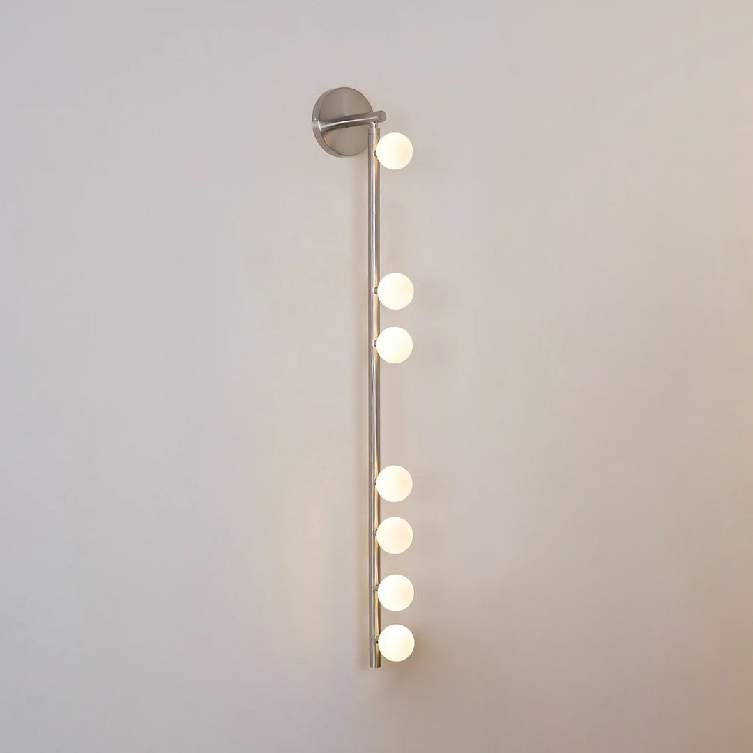Pamela Tube Plug-in Brass Glass Wall Lamp - Neutralighting