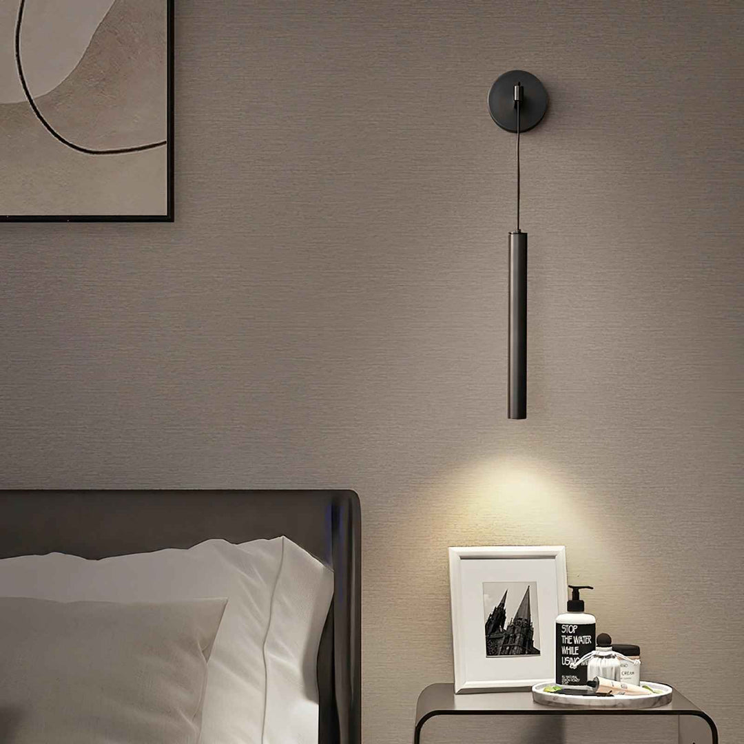 Thomasina Métal 10cm Noir LED