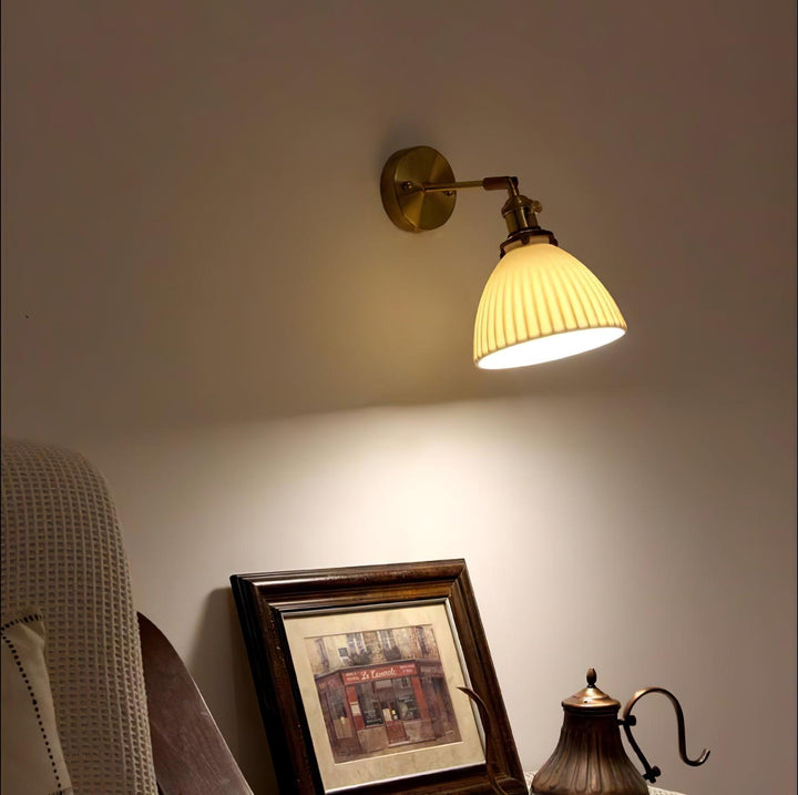 Lustra Lampe Murale Céramique Laiton Élégante - Neutralighting