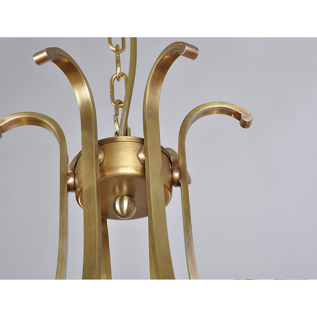 Ethos Prime Élégance Laiton Métal Verre Lustre - Neutralighting