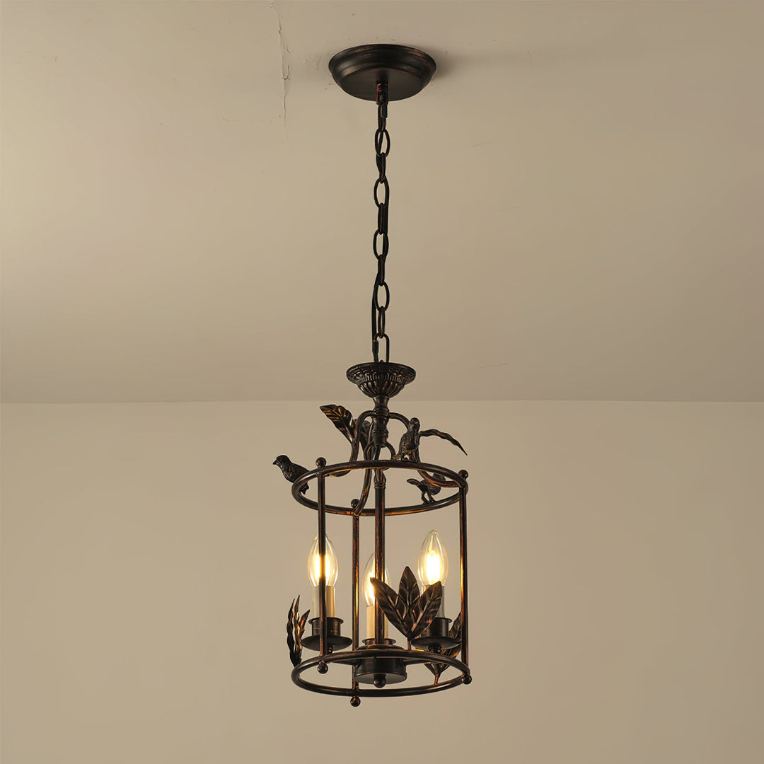 Hylite Suspension Lanterne Métal Doré Industrielle Vintage - Neutralighting