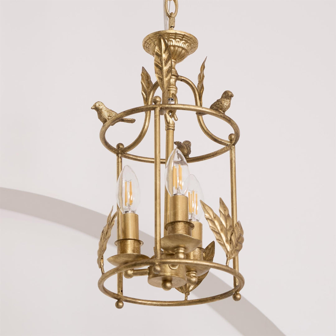 Hylite Suspension Lanterne Métal Doré Industrielle Vintage - Neutralighting