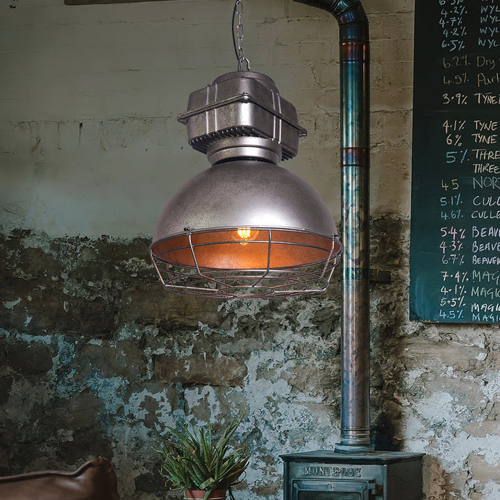 Astra Suspension Métal Brillant Industrielle Vintage - Neutralighting