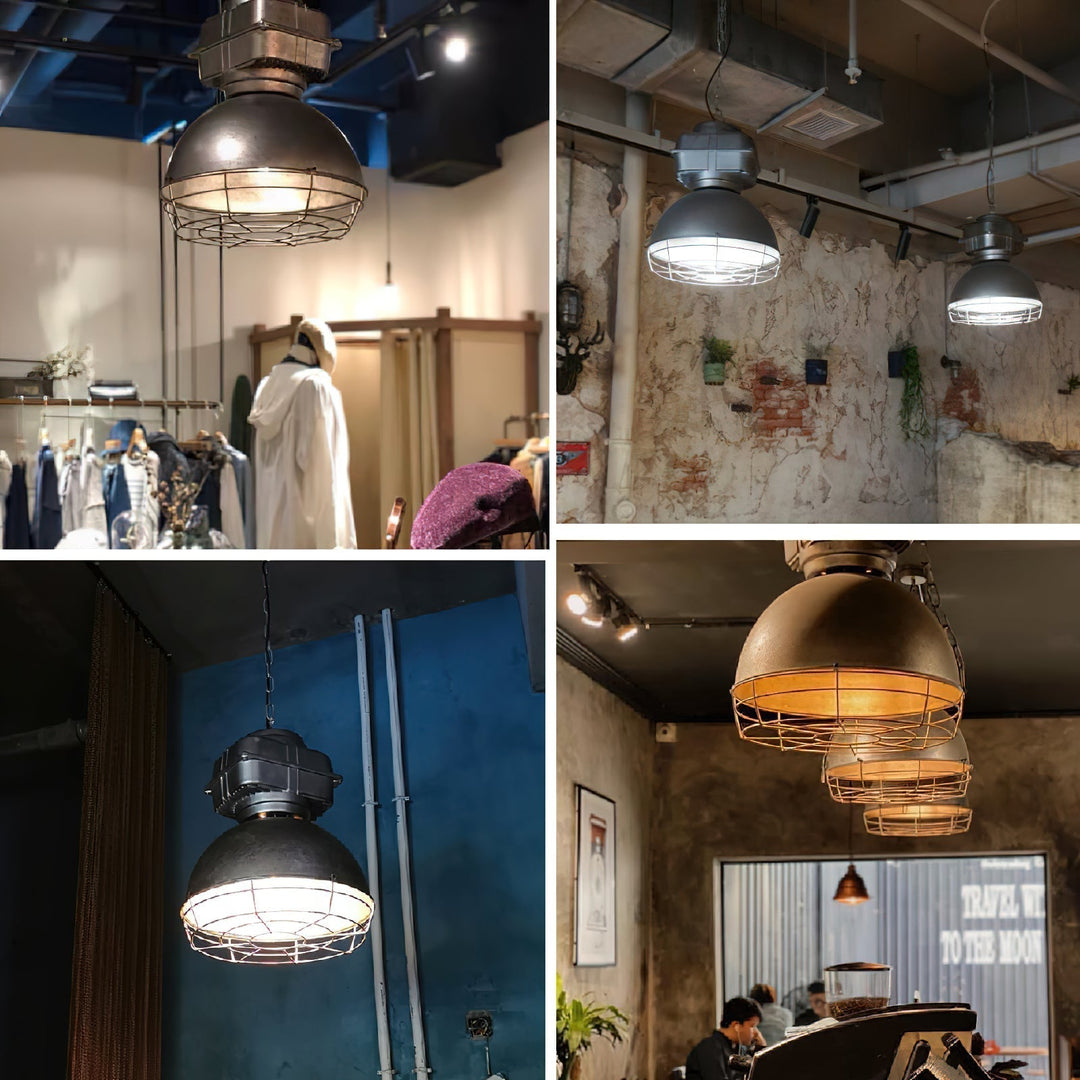 Astra Suspension Métal Brillant Industrielle Vintage - Neutralighting