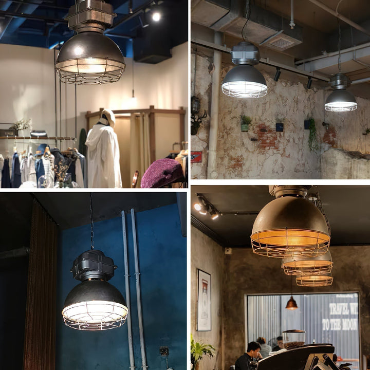 Astra Suspension Métal Brillant Industrielle Vintage - Neutralighting