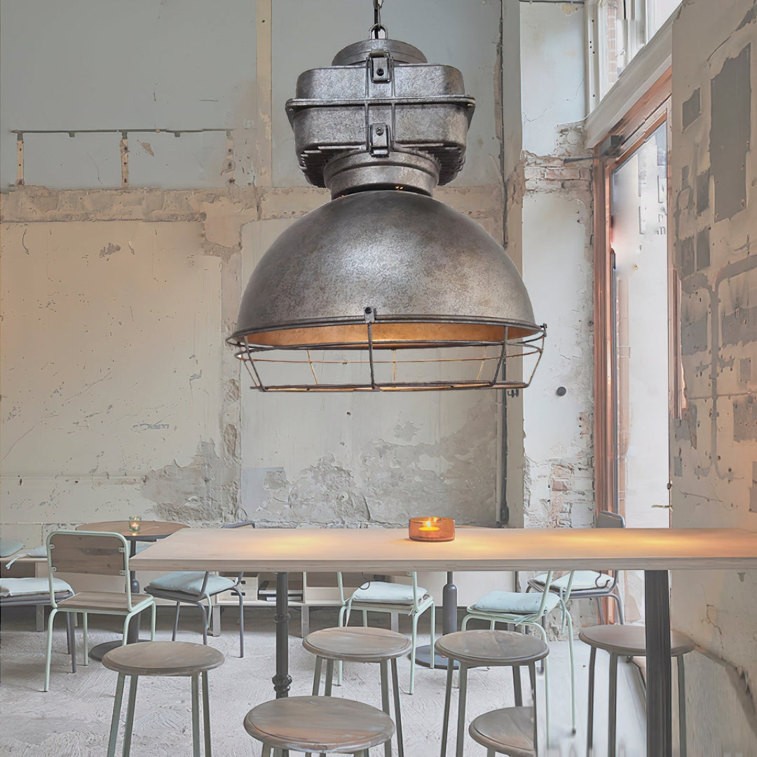 Astra Suspension Métal Brillant Industrielle Vintage - Neutralighting
