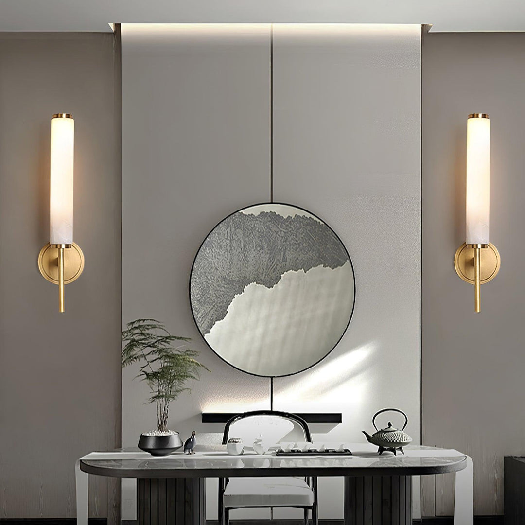Olrinyra Applique Murale Cylindre en Albâtre - Neutralighting