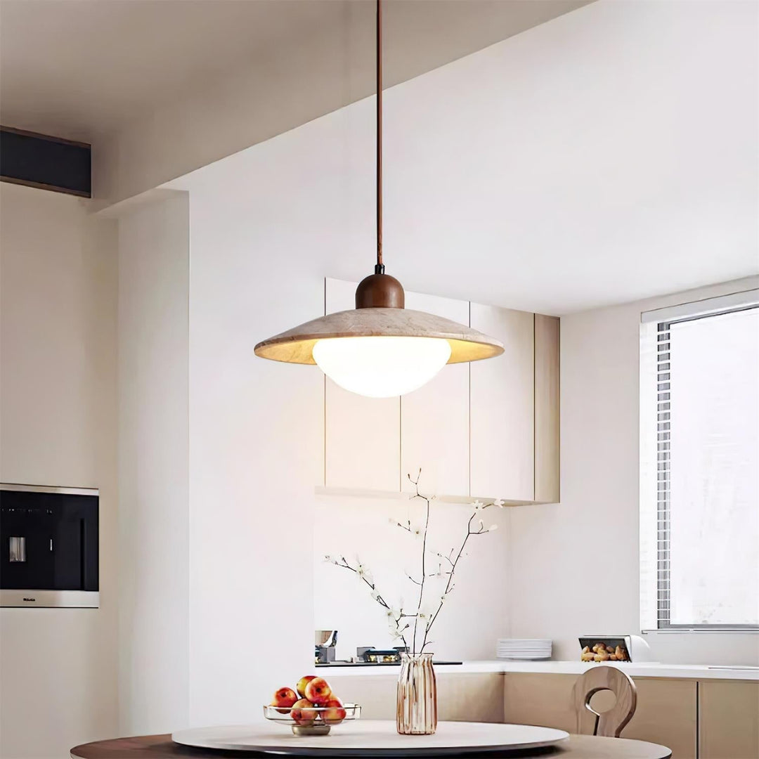 Ritta Lampe Pendante Minimaliste en Travertin - Neutralighting