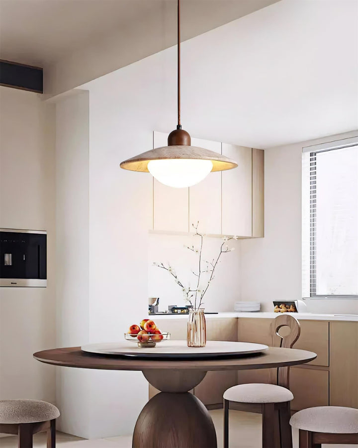 Ritta Lampe Pendante Minimaliste en Travertin - Neutralighting