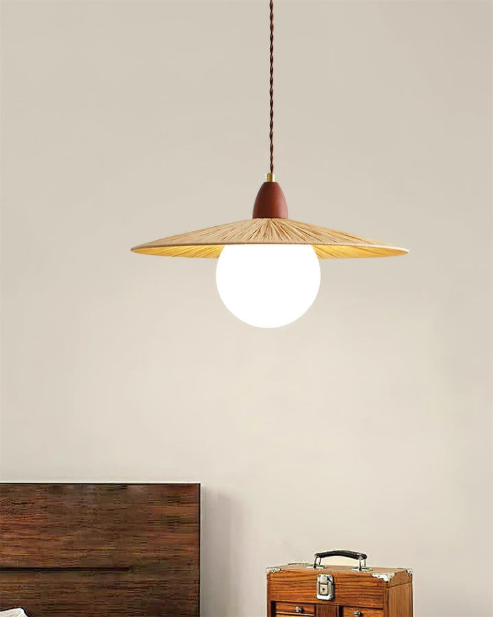 Briuna Suspension Rafia Organique Minimaliste - Neutralighting
