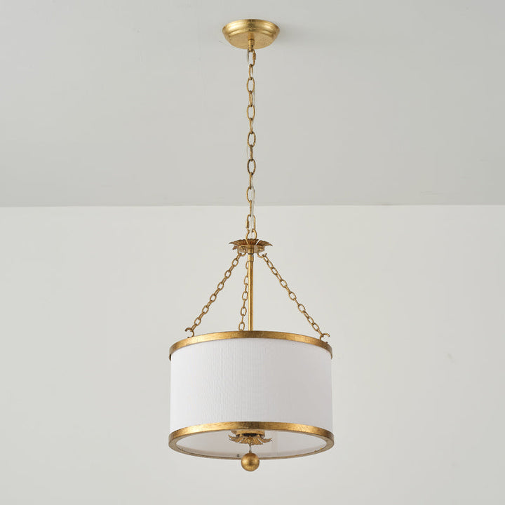 Helix Suspension Tambour Créativité Individuelle Tissu Métal - Neutralighting