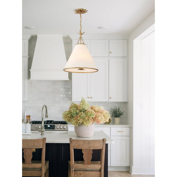Aeon Suspension Métal Laiton Tissu Minimaliste Moderne - Neutralighting