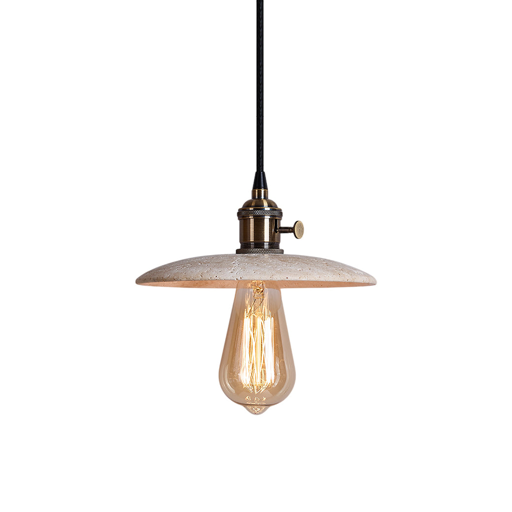 Metis Suspension Métal Travertin Beige Minimaliste Moderne - Neutralighting