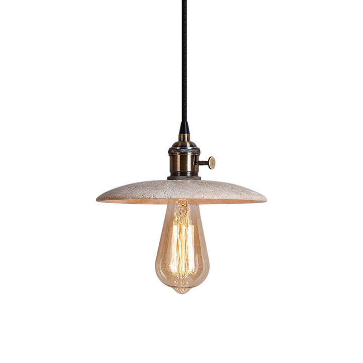 Metis Suspension Métal Travertin Beige Minimaliste Moderne - Neutralighting