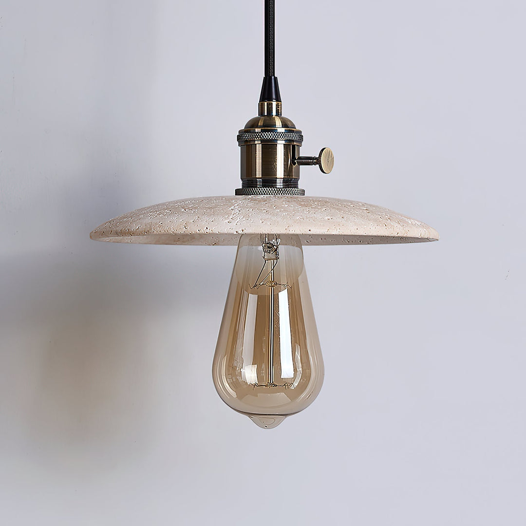 Metis Suspension Métal Travertin Beige Minimaliste Moderne - Neutralighting