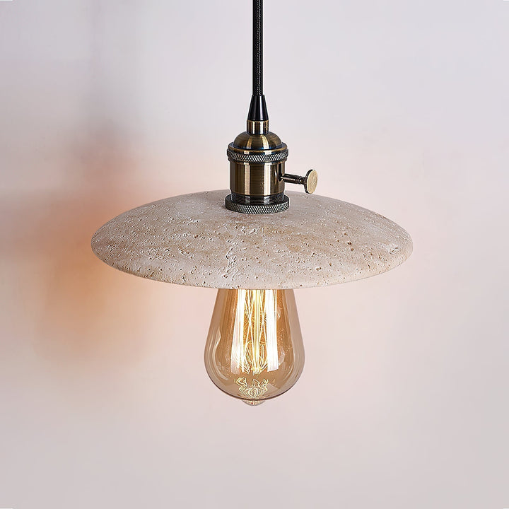 Metis Suspension Métal Travertin Beige Minimaliste Moderne - Neutralighting