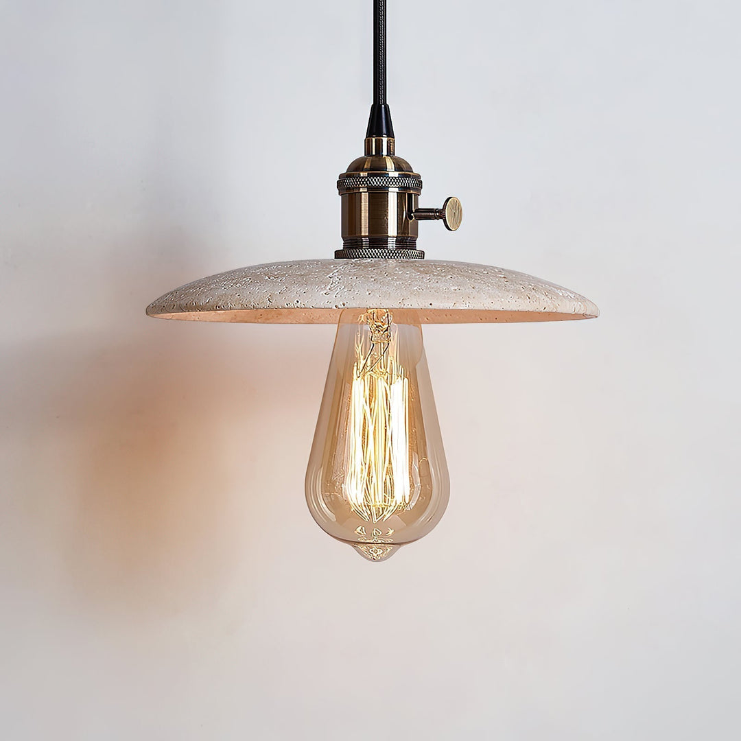 Metis Suspension Métal Travertin Beige Minimaliste Moderne - Neutralighting