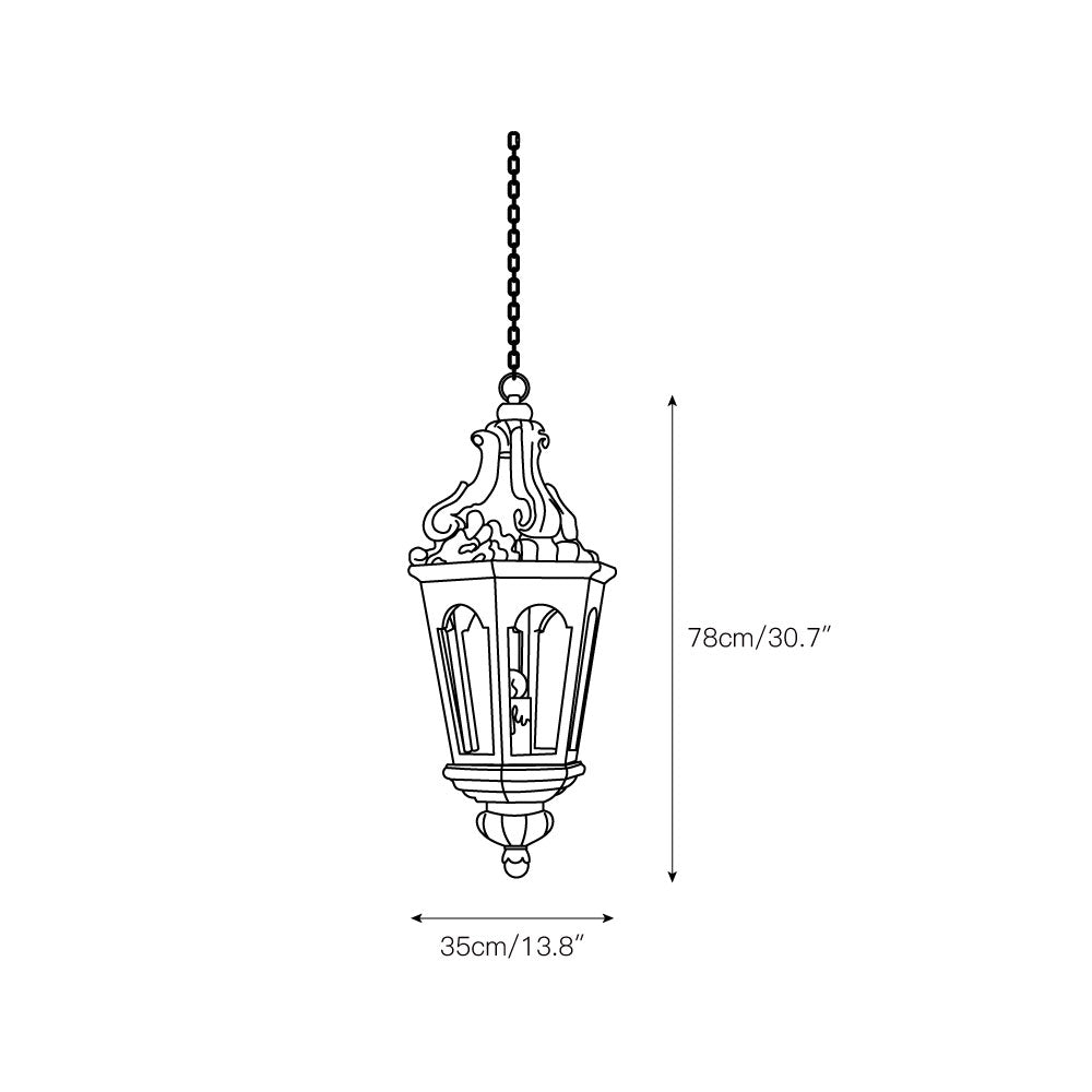 Seren Suspension Lanterne Luxe Postmoderne Élégance Bois Résine - Neutralighting