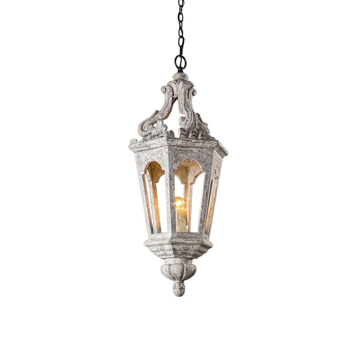 Seren Suspension Lanterne Luxe Postmoderne Élégance Bois Résine - Neutralighting