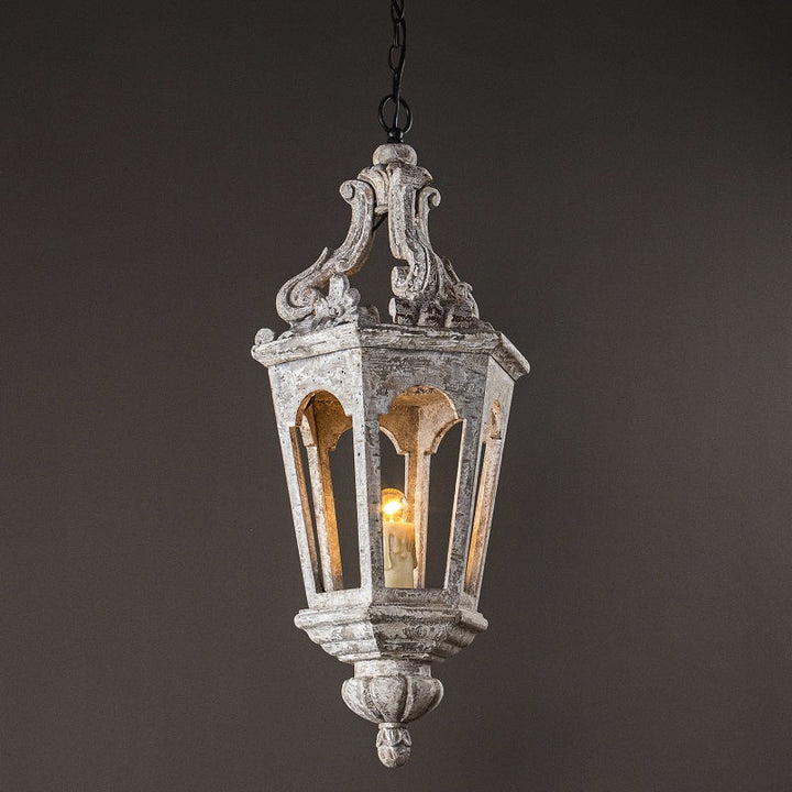 Seren Suspension Lanterne Luxe Postmoderne Élégance Bois Résine - Neutralighting