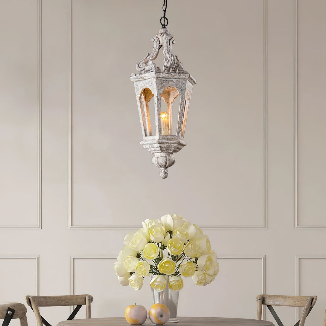 Seren Suspension Lanterne Luxe Postmoderne Élégance Bois Résine - Neutralighting