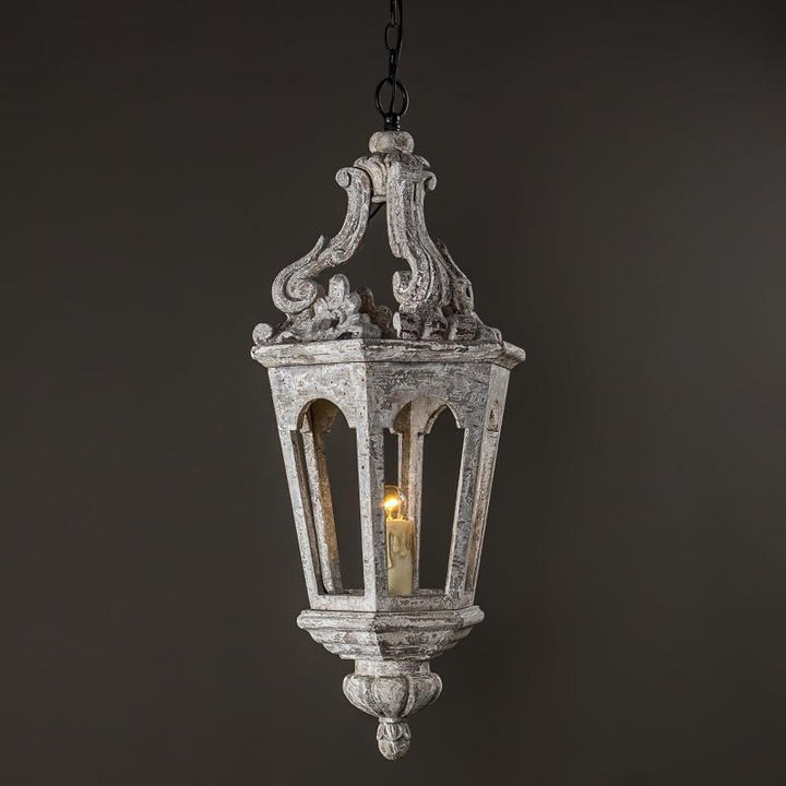 Seren Suspension Lanterne Luxe Postmoderne Élégance Bois Résine - Neutralighting