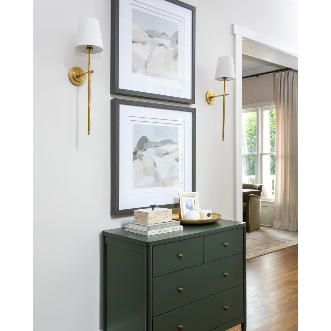 Platina Applique Murale Métal Laiton Tissu Minimaliste Moderne - Neutralighting