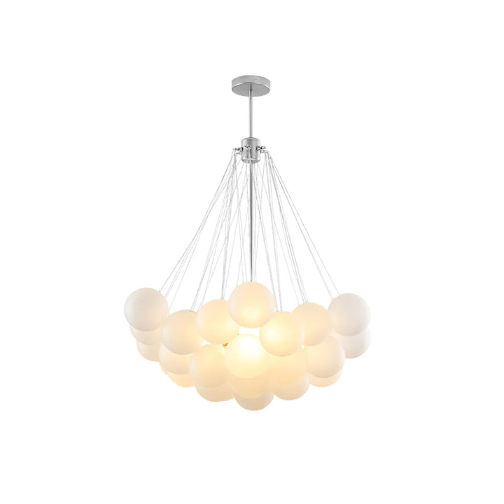 Lustra Chandelier Bulles en Verre Satiné - Neutralighting