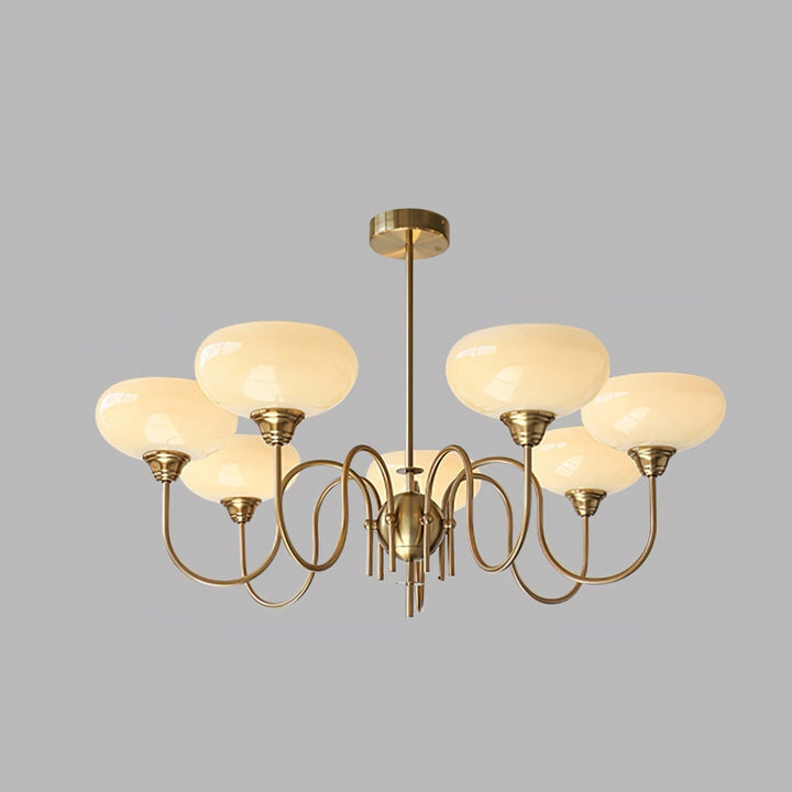 Arisha Vintage LED Métal Verre Lustre Salon - Neutralighting