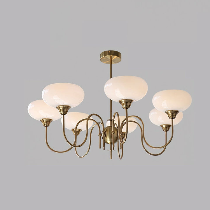 Arisha Vintage LED Métal Verre Lustre Salon - Neutralighting