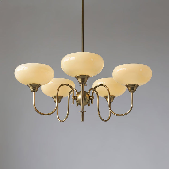 Arisha Vintage LED Métal Verre Lustre Salon - Neutralighting
