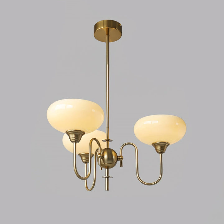 Arisha Vintage LED Métal Verre Lustre Salon - Neutralighting
