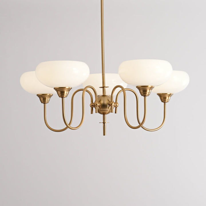 Arisha Vintage LED Métal Verre Lustre Salon - Neutralighting