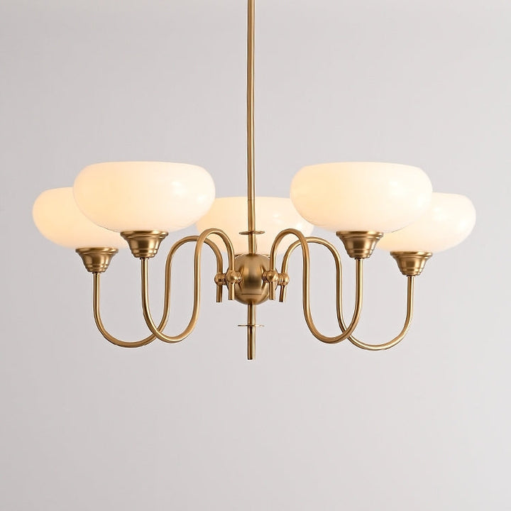 Arisha Vintage LED Métal Verre Lustre Salon - Neutralighting