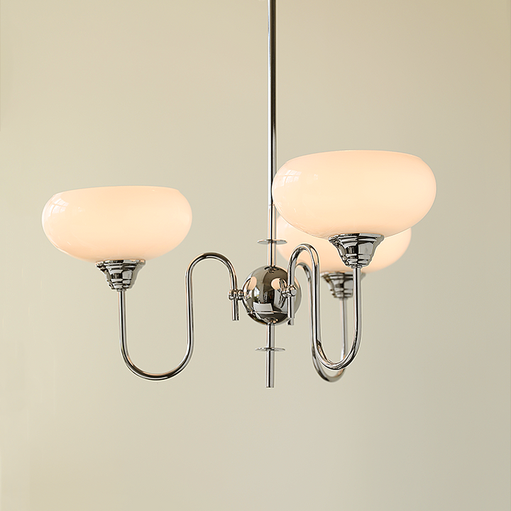 Arisha Vintage LED Métal Verre Lustre Salon - Neutralighting