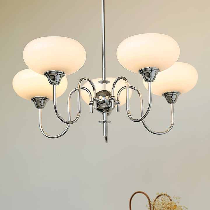 Arisha Vintage LED Métal Verre Lustre Salon - Neutralighting