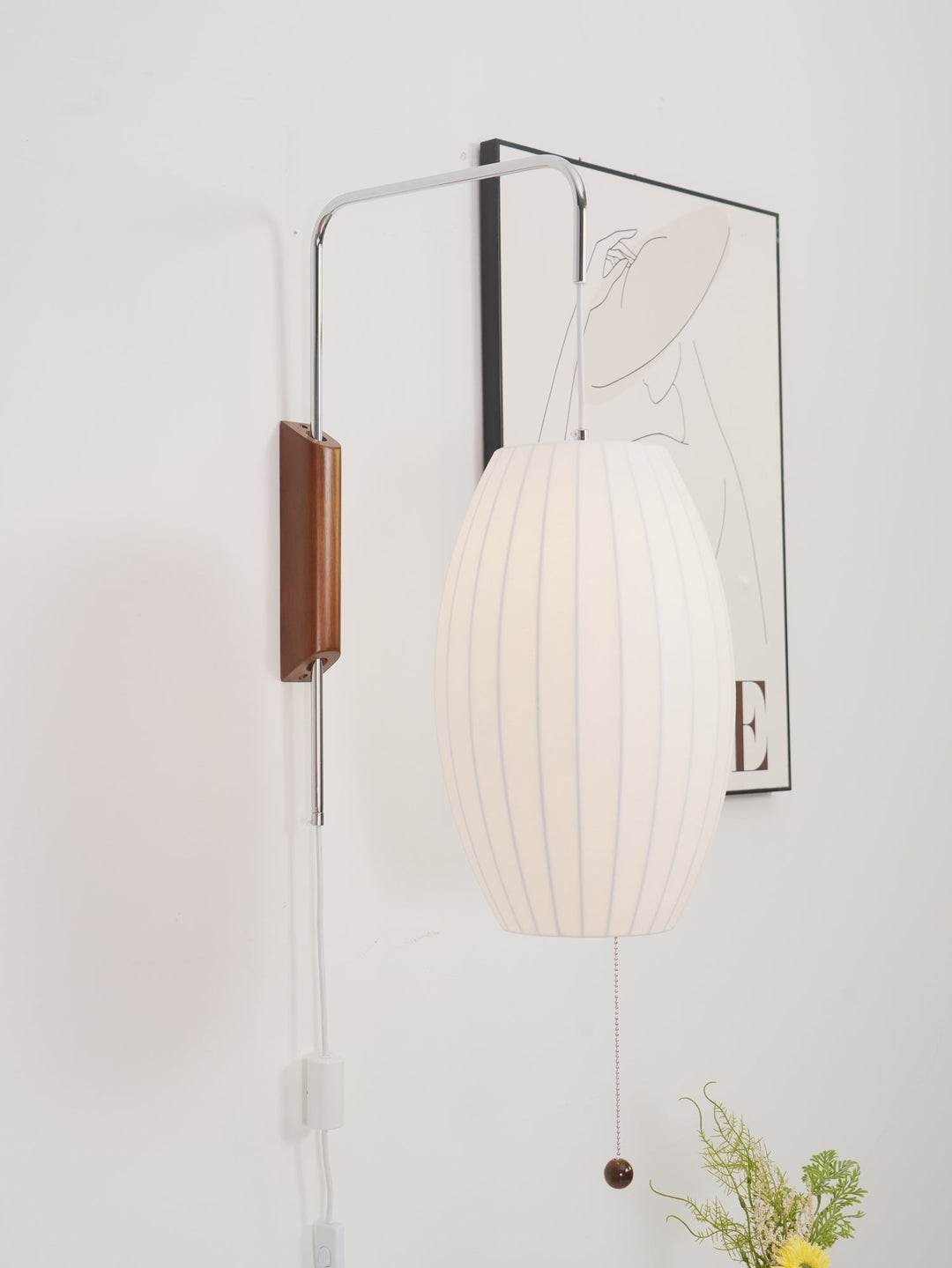 Lustra Wall Sconce Walnut Ball - Neutralighting