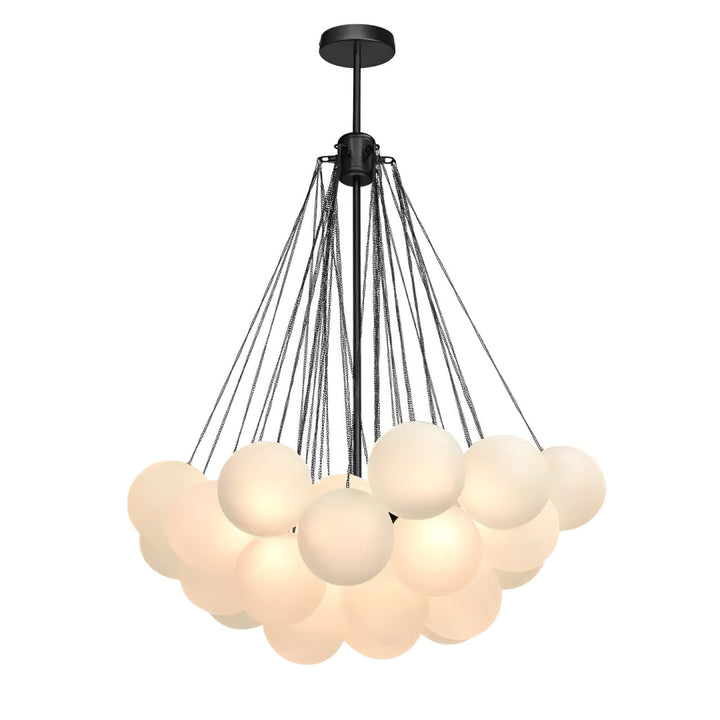 Lustra Chandelier Bulles en Verre Satiné - Neutralighting