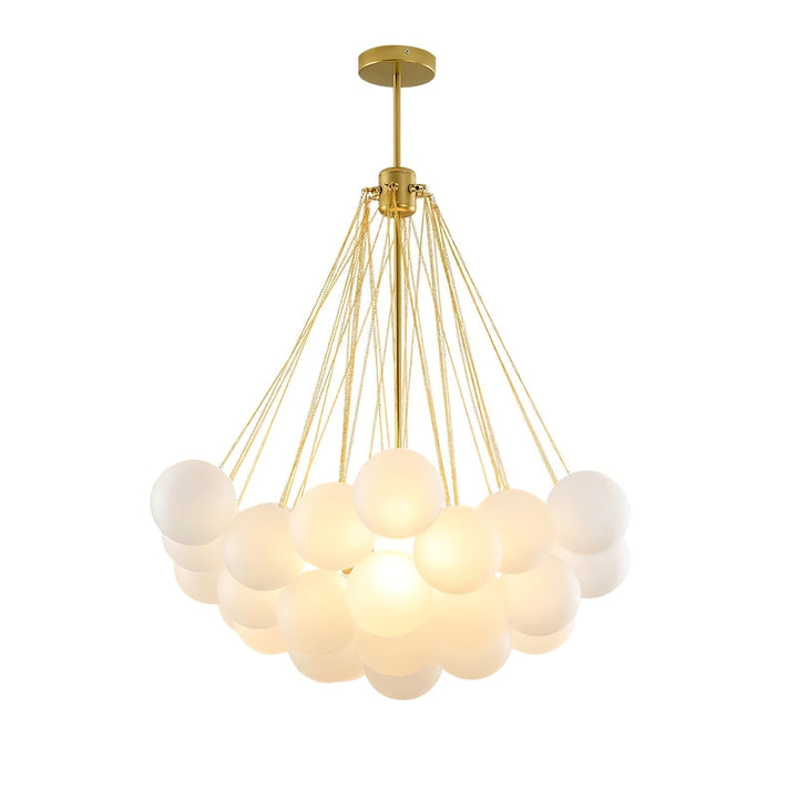 Lustra Chandelier Bulles en Verre Satiné - Neutralighting