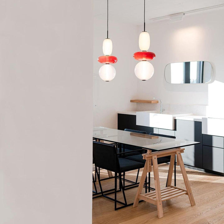 Orba Lampe Pendante en Verre Cristallisé - Neutralighting