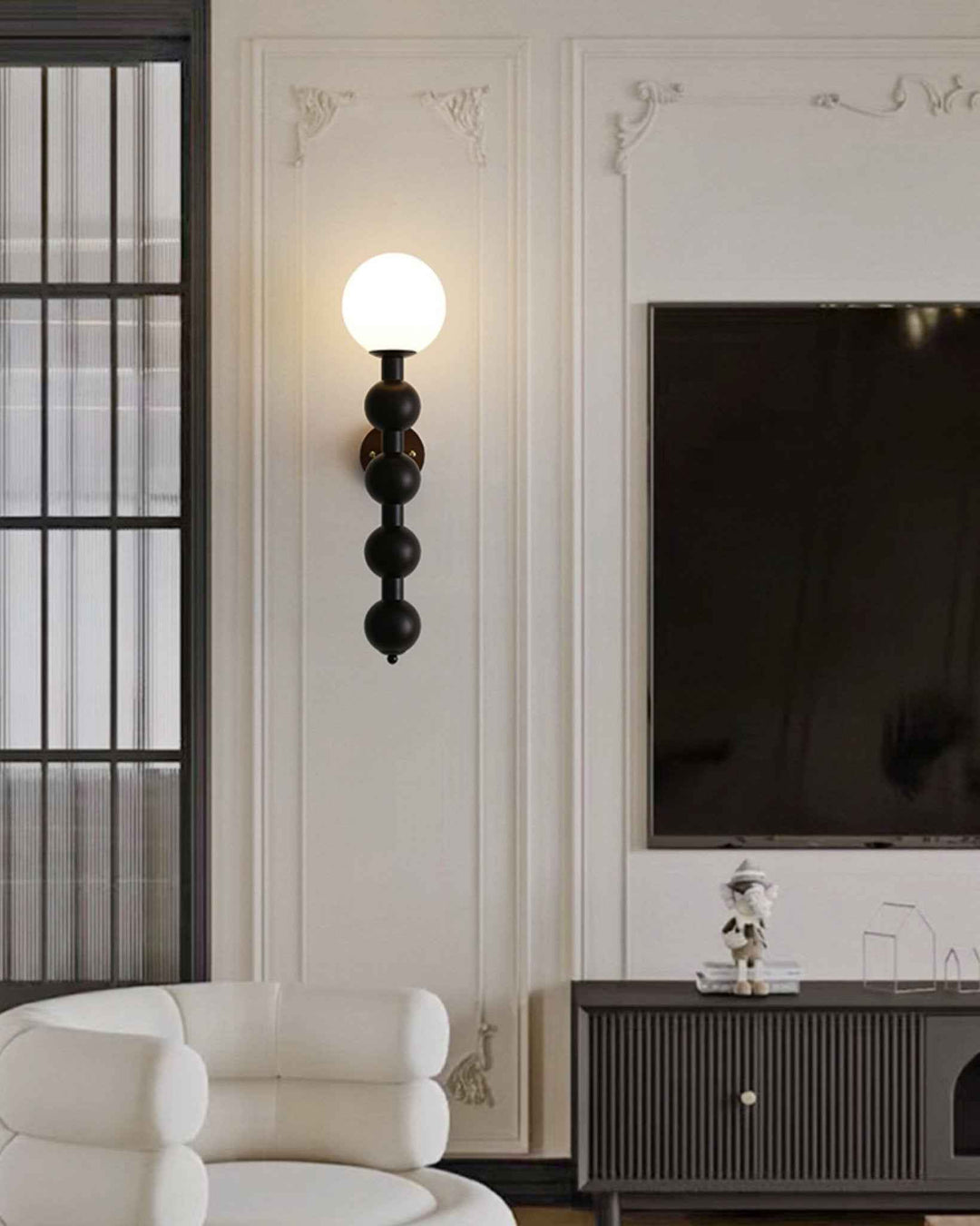 Olaeia Verre 15cm Noir LED