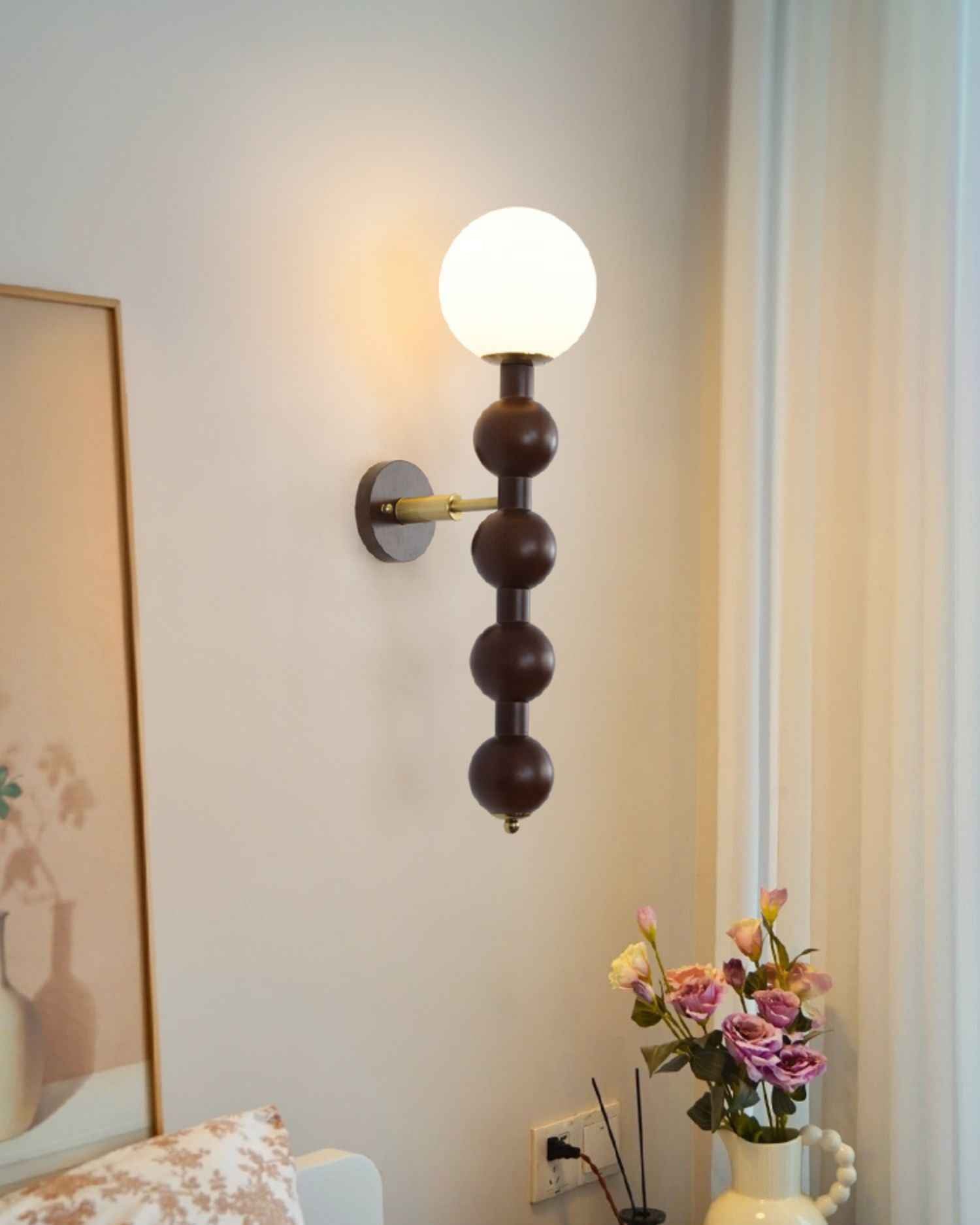 Olaeia Verre 15cm Noir LED