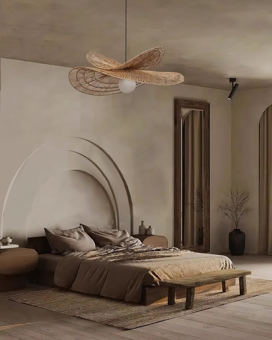 Bukolique Suspension Rotin Floraison - Neutralighting