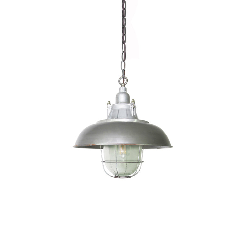 Celest Suspension Métal Verre Cage Industrielle Vintage - Neutralighting