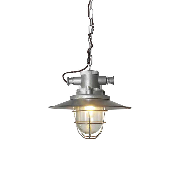 Celest Suspension Métal Verre Cage Industrielle Vintage - Neutralighting