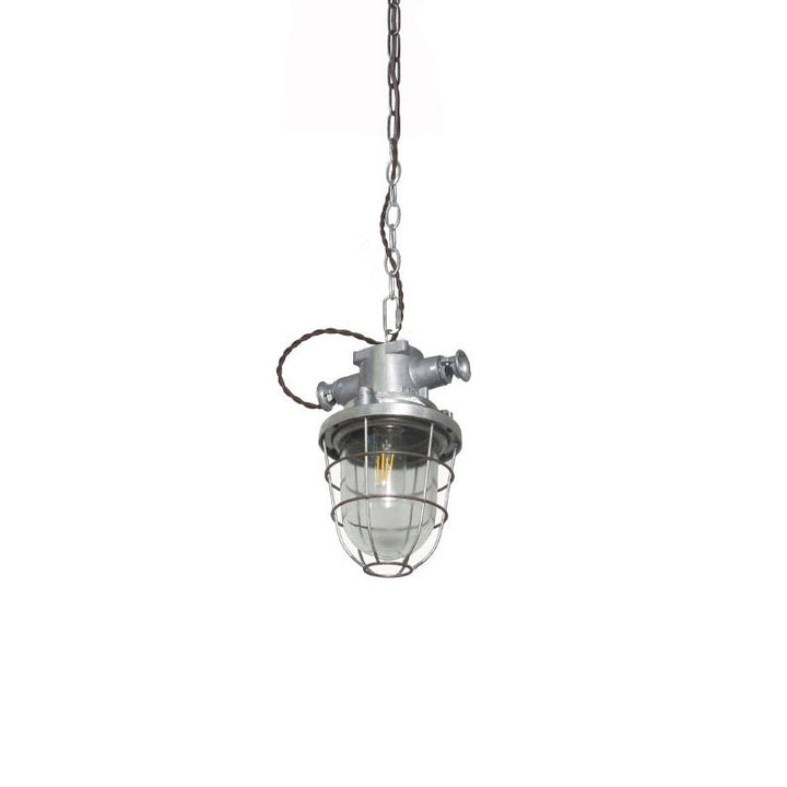 Celest Suspension Métal Verre Cage Industrielle Vintage - Neutralighting