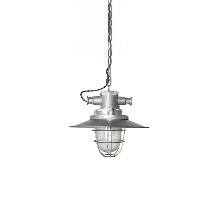 Celest Suspension Métal Verre Cage Industrielle Vintage - Neutralighting