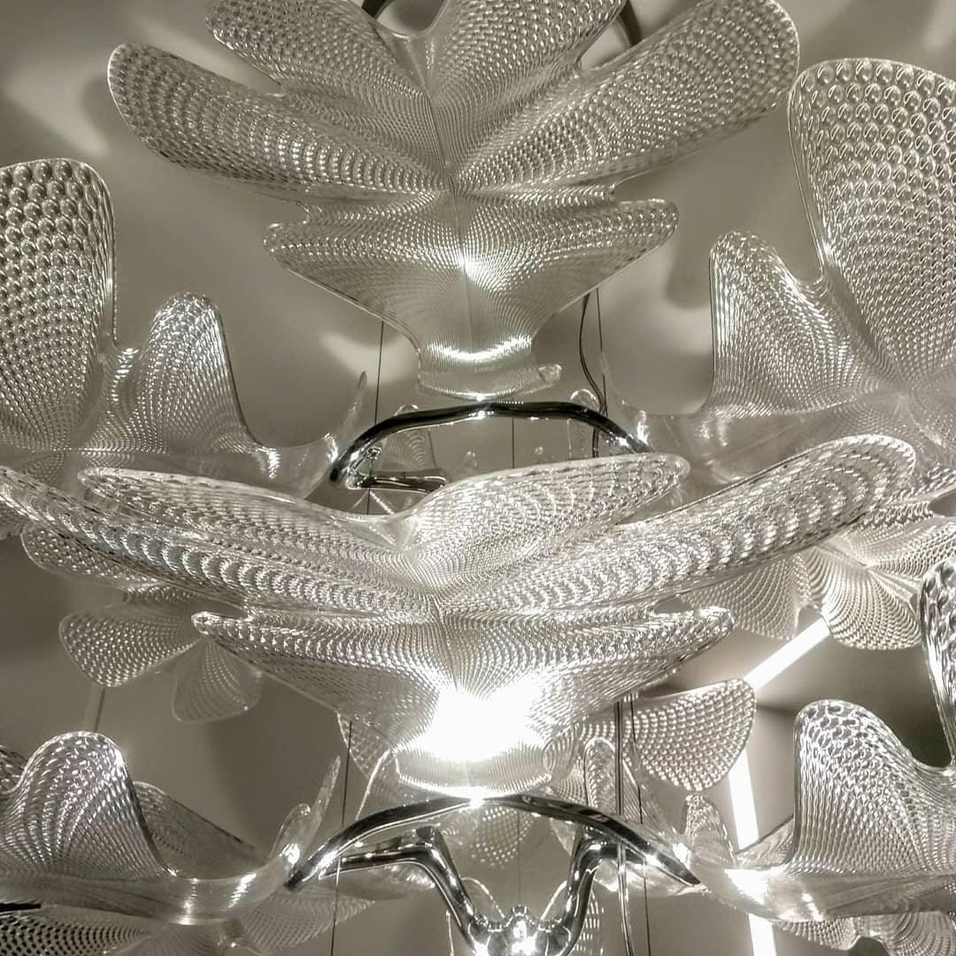 Solara Chandelier Suspension Feuille Transparente - Neutralighting